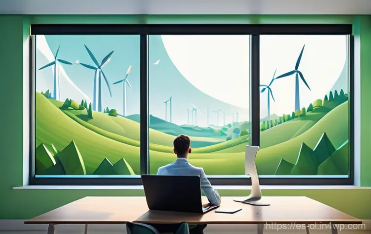 생태적 인터페이스와 컨텐츠 전략 - Prompt 1: "The Green Digital Flow"**