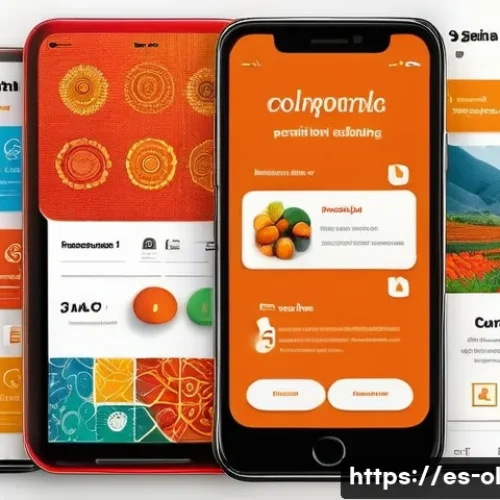 생태적 인터페이스의 다문화적 접근 - A vibrant digital interface design concept showcasing multicultural inclusivity for Spanish-speaking...
