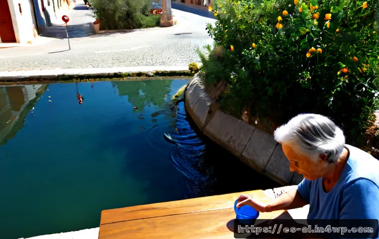 생태적 인터페이스의 실천적 윤리 - Photorealistic community workshop in a sunlit Spanish coastal town, diverse adults and an older resi...