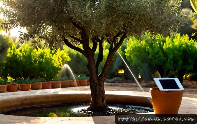 생태적 인터페이스의 기술적 접근 방법 - Photorealistic smart irrigation interface in a sunlit Mediterranean community garden in Spain, an ol...